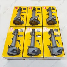 6 Ignition Coil Pack OEM NGK For 15-19 Acura MDX RLX 2013-17 Honda Accord 3.5L picture