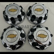 4PCS NEW CHEVY CHROME 8LUGS CENTER CAPS FOR  Chevy Express Van 2500 3500 9597163 picture