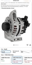 150A Alternator Ford Focus 2.0L 2012-18 SE SEL Titanium Electric CW LRA04052 picture