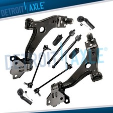 10pc Front Lower Control Arms Sway Bar Links Tie Rods for Focus Transit Connect picture