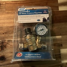 Camco Adjustable RV / Marine Brass Water Pressure Regulator 40058 picture