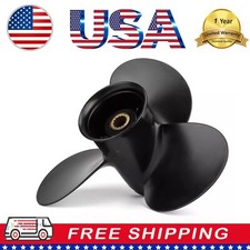 Aluminum Propeller 9.25x10 For Mercury/Tohatsu Motor 9.9-20HP 14 Tooth 9 1/4x 10 picture