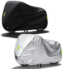 190T Waterproof Motorcycle Cover, Heavy Duty with Lock Hole,UV & Rain Protection picture