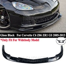 For Corvette C6 Z06 ZR1 06-13 ZR1 Style Front Bumper Lip Spoiler Splitter Gloss picture