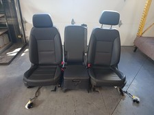 '20-'25 GMC SIERRA 2500 black leather Front Seat Set non-heated OEM picture