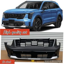 2024-2025 KIA SORENTO FRONT BUMPER COVER ASSEMBLY W/PARK ASSIST Hols &FOG LIGHT picture