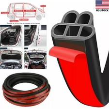 52.5ft Car Door Seal Strip Self Adhesive Auto Soundproofing Weather Stripping picture