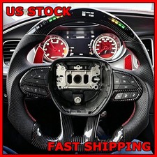 LED Carbon Fiber Steering Wheel For Dodge Charger Durango SRT 15-23 In Stock picture