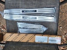 OEM TOYOTA Corolla Sedan Door Sill Protectors 4PC Set PT413-02201 picture