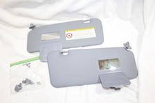 01-03 Toyota RAV 4 rav4 SUNVISORS w/ Sun Visor CLIPS Gray Vinyl PAIR picture