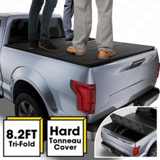 8.2FT FRP Hard Tonneau Cover Tri-Fold For 1999-2026 Ford F250 F350 Truck Bed picture