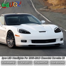 For 05-13 Chevy Corvette C6 Smoke Projector Headlights w/ DRL Sequential Signals picture