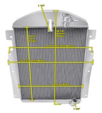 Eagle Champion 3 Row All Aluminum Radiator for 1938 Chevrolet HC L6 Engine picture