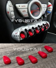 US STOCK x5 GLOSS RED Dash Toggle Switch Covers for MINI R55 R56 R57 R60 Cooper picture