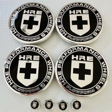 4pc HRE Flowform 63mm Center Caps XC635HRE—2PC and 4pc Chrome Valve Caps picture