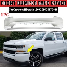 Summit White For Chevrolet Silverado 1500 2016-2018 Front Bumper Cover Face Bar picture