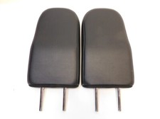 PAIR 2022-2025 Mitsubishi Outlander Rear Third 3rd Row BLACK LEATHER Headrests picture