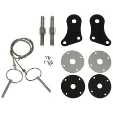 Drake Muscle Cars Hood Pin Kit Stainless Steel Mustang 2005-2009 picture