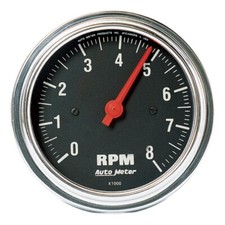 Autometer Traditional Chrome 3-3/8in 8K RPM In Dash Tachometer picture