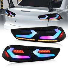 USED Smoked RGB LED Projector Rear Tail Lights For 2008-2021 Mitsubishi Lancer picture