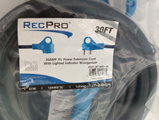RECPRO | 30 AMP | RV POWER EXTENSION CORD WITH LIGHTED INDICATOR | W/ORGANIZER picture