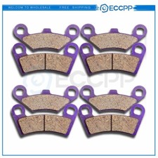 4 Pairs Brake Pads Front And Rear For Polaris EFI RZR 800 2008-2013 Carbon Fiber picture