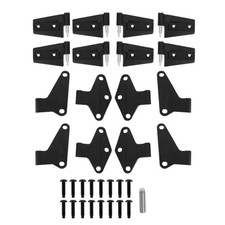 Complete Aluminum Door Hinges Kit Replacement For 2007-2018 Jeep Wrangler JK JKU picture