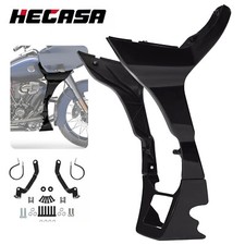 Vivid Black Fairing Chin Spoilers Cover For Harley Road Glide FLTRX FLTRXS 17-23 picture