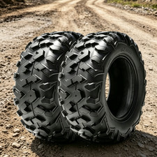 2X 25x11-10 ATV Tires 25x11x10 UTV All Terrain 6PR Heavy Duty Tubeless 25-11-10 picture