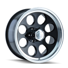 16x8 Ion 171 Black/Machined Wheel 8x170 (-5mm) picture
