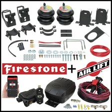 Firestone Rear Air Spring Bags / Air Lift Compressor Kit 99-10 Ford F250 F350 picture