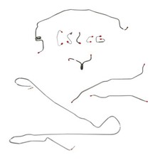 Complete Brake Line Kit Fits 70 Camaro Power Disc Armored Prop Line-CBK0253OM picture