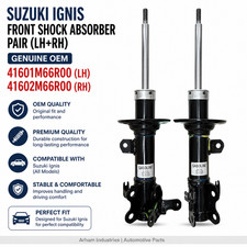 Suzuki Ignis Front Shock Absorber Pair LH+RH Genuine OEM 41601M66R00 41602M66R00 picture