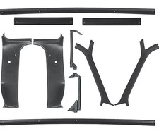 81-87 Chevy/GMC Truck Black Plastic Interior Garnish Molding Set 10pc Trim Kit picture