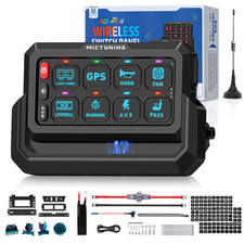 MICTUNING Wireless 12V Switch Panel RGB 8 Gang Remote Control Range Up to 328FT picture