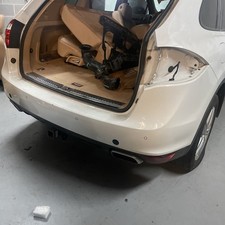 11-14 Porsche Cayenne 92A SUV Rear Bumper Assembly Cover White 95850541110 picture