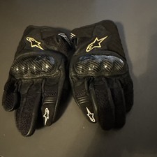 Black Alpinestars Stella SMX-1 Air V2 Gloves Euro Size M picture