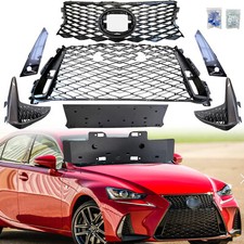 For 2017-22 Lexus IS250 IS300 IS350 F Sport Front Grille Assembly Grey W/O Trim picture