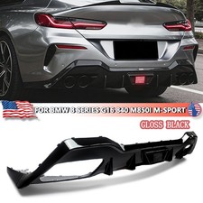 F1 Style Rear Diffuser Lip w/LED Light For BMW 8 Series G16 840 M850i M-Sport picture