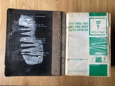 Vintage 1976-1981 Pontiac Chassis & Body Parts & Illustrations Dealer Catalogs picture