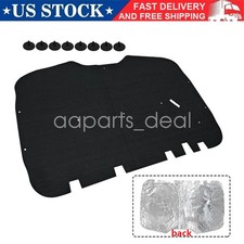 Hood Insulation Pad + Clips For 1999-2006 Sierra Suburban Silverado Tahoe Trucks picture