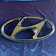 Front Grille Emblem Bumper Badge Gloss Black Logo for 2017 2018 Hyundai Elantra picture