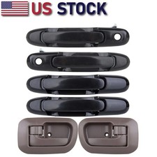 Full 6 PCS Set Inner & Outer Door Handles for 1998-2003 Toyota Sienna Van picture