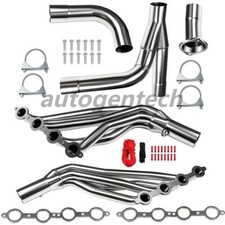 Long Tube Headers Fit For 99-06 Chevy GMC Sierra Silverado 4.8/5.3/6.0 W/ Y Pipe picture