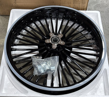 21x3.5 Fat Spoke Front Wheel Single Disc For Harley Softail FLSTC FLSTN FLSTF picture