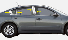 fit:07-2012 Nissan Altima 4Dr Sedan 8Pc Chrome Pillar Post Stainless Steel Trim picture