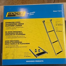 Seachoice Marine Stainless Steel Telescoping Under Platform Mt 3 Step Ladder NEW picture