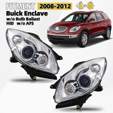 For 2008-2012 Buick Enclave HID Headlight w/o AFS w/o Ballast Left+Right Pair picture