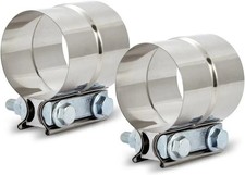 1.5'' Lap Joint Exhaust Band Clamp, Heavy-duty Clamps 1.5in, 2pack  picture