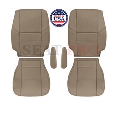 Fits 2002-2004 Toyota Sequoia Front Leather replacement Seat Cover Tan picture